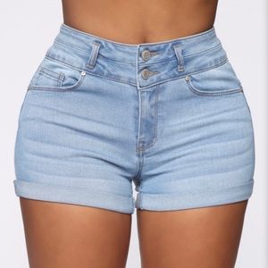 Double The Fun Denim Shorts